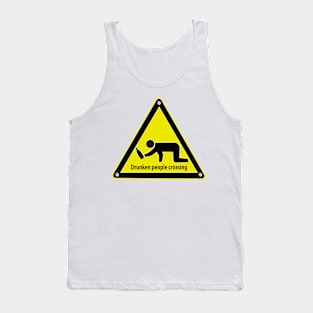 Drunken People Crossing Tank Top